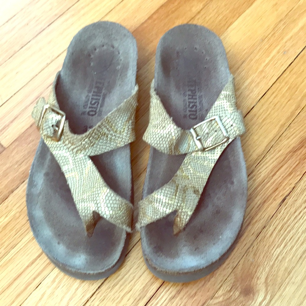Mephisto Leather and cork sandals size 35